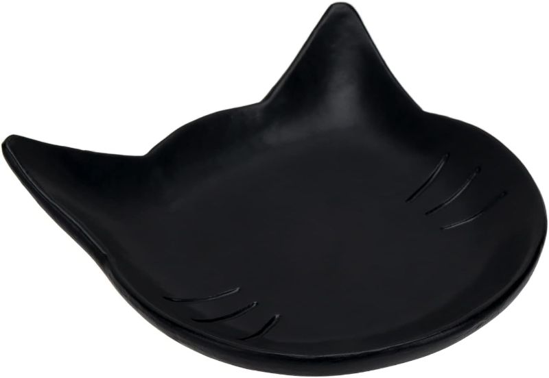 Photo 1 of 1Set Black Vivipet Cat Ceramic Plate
