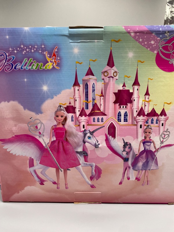 Photo 2 of BETTINA Magic Light Unicorn & Princess Doll, Unicorn Toys for Girls 3+, Unicorn Gifts 
