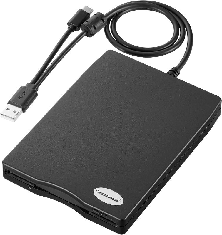 Photo 1 of Floppy Disk Reader 3.5 inch External USB Floppy Disk Drive Floppy Disc Reader for PC Laptop Windows 11/10 (Frosted Texture, 3.5 Inch)
