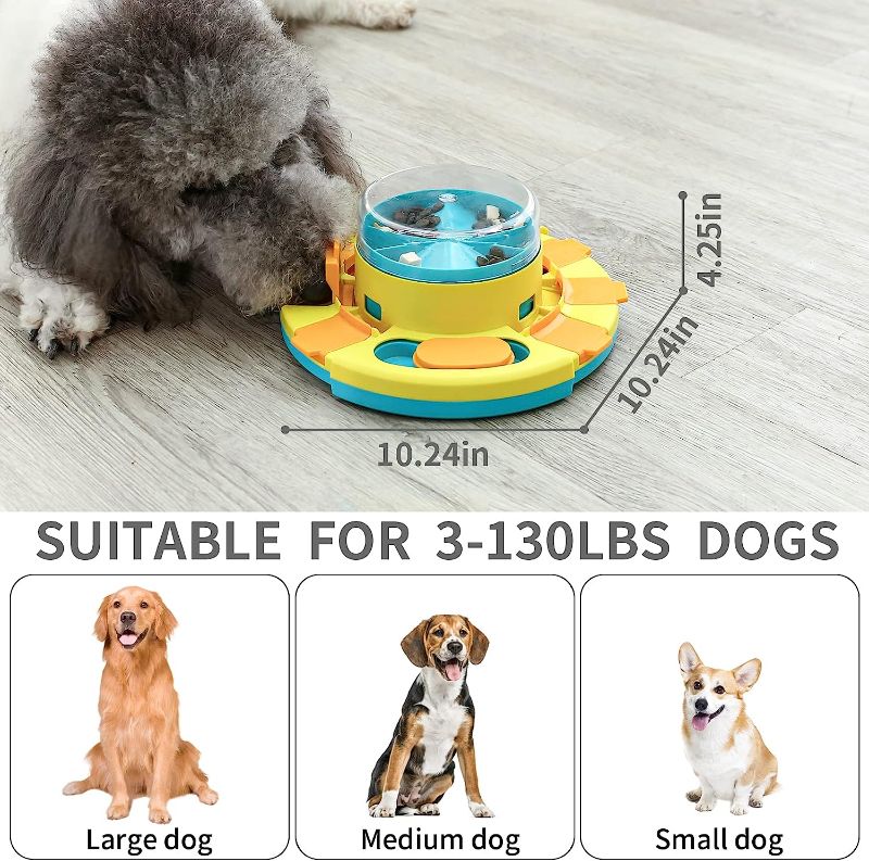 Photo 2 of Dog Puzzle Toy, Treat Puzzle Toys for Dogs, Dog Food Puzzles Toy Feeder?Push?
