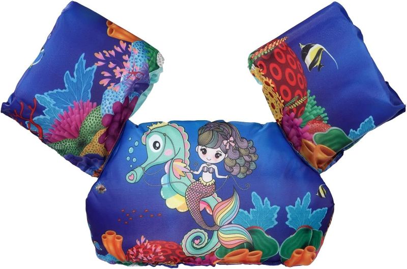 Photo 1 of Kids Life Jacket from 30 to 55lbs, Toddler Swim Float Vest Kids Swim Infant/Baby/Toddler, Swim Vest with Arm Wings for Boys and Girls
