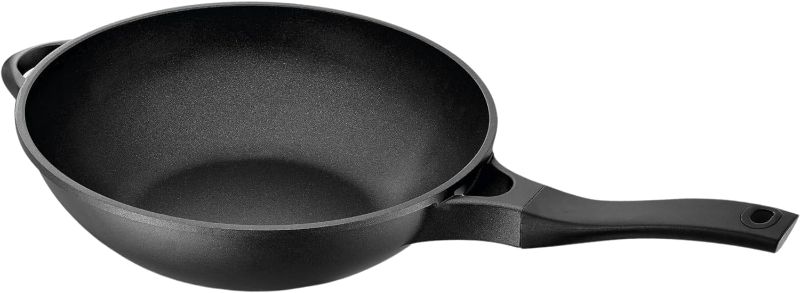 Photo 1 of 12 inch Nonstick Wok Pan Skillet – Non Toxic, PFAS Free Cast Aluminum, Induction Cook ware, Stay Cool Heat Resistant Handle – for Cooking, Cookware Chef, Fry Omelette Egg
