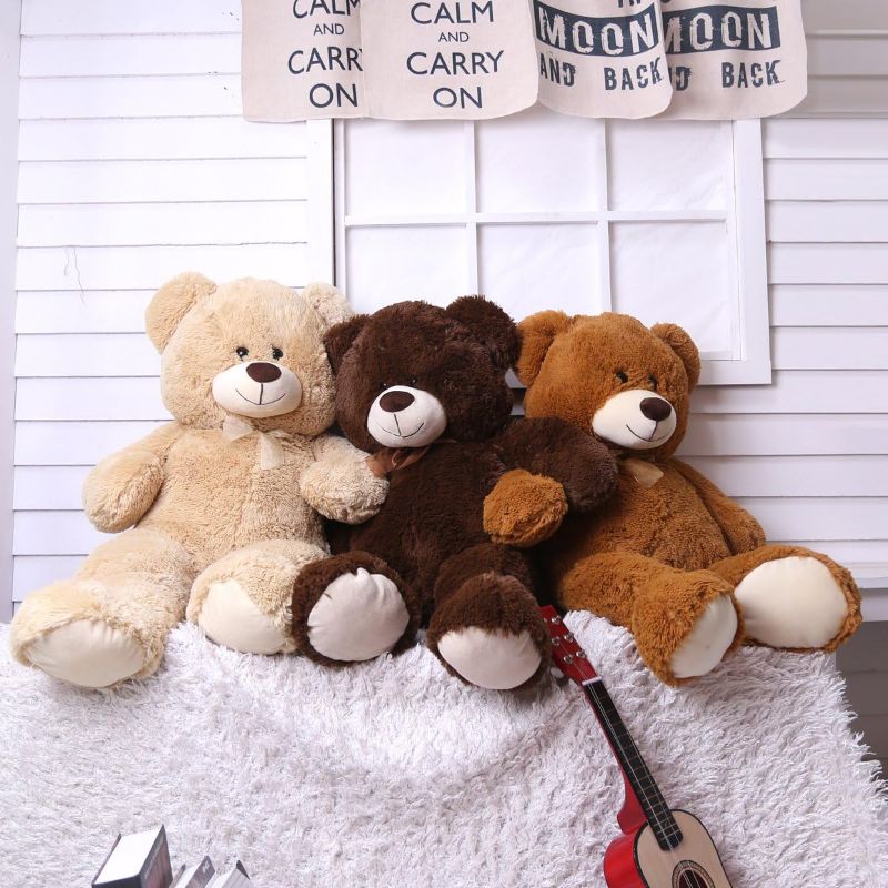 Photo 2 of HollyHOME Teddy Bear Plush Giant Teddy Bears Stuffed Animals Teddy Bear Love 30 inch Brown
