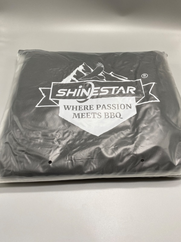 Photo 3 of SHINESTAR Grill Cover 55 Inch for Outdoor Grill, Heavy Duty Waterproof Gas BBQ Grill Cover with Double Straps and Builtin Vents, Fits Grills of Weber, Char Broil, Nexgrill Grills, and More
