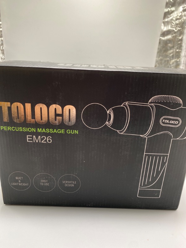 Photo 3 of TOLOCO Massage Gun, Father Day Gifts, Deep Tissue Back Massage for Athletes for Pain Relief, Percussion Massager with 10 Massages Heads & Silent Brushless Motor, Relax Gifts for Dad/Mom, Black
