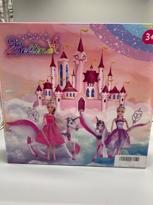 Photo 2 of BETTINA Magic Light Unicorn & Princess Doll, Unicorn Toys for Girls 3+, Unicorn Gifts for Christmas Birthday for Kids Aged 3 4 5 6 7 8
