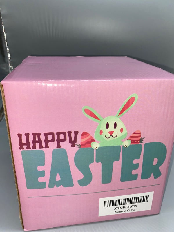 Photo 2 of Gemmy Airblown Inflatable Easter Egg, 4.5 ft Tall, Pink
