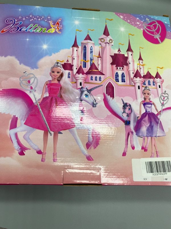 Photo 3 of BETTINA Magic Light Unicorn & Princess Doll, Unicorn Toys for Girls 3+, Unicorn Gifts for Christmas Birthday for Kids Aged 3 4 5 6 7 8
