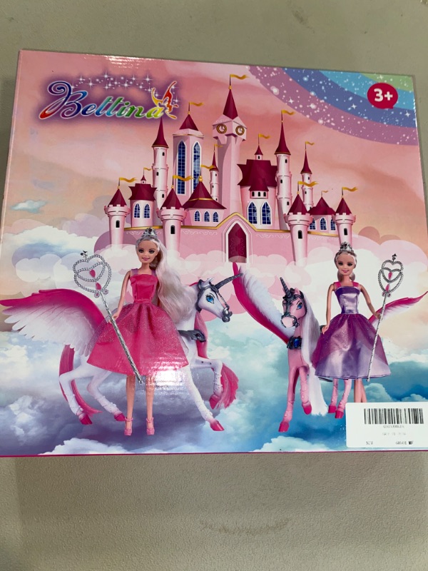 Photo 3 of BETTINA Magic Light Unicorn & Princess Doll, Unicorn Toys for Girls 3+, Unicorn Gifts for Christmas Birthday for Kids Aged 3 4 5 6 7 8
