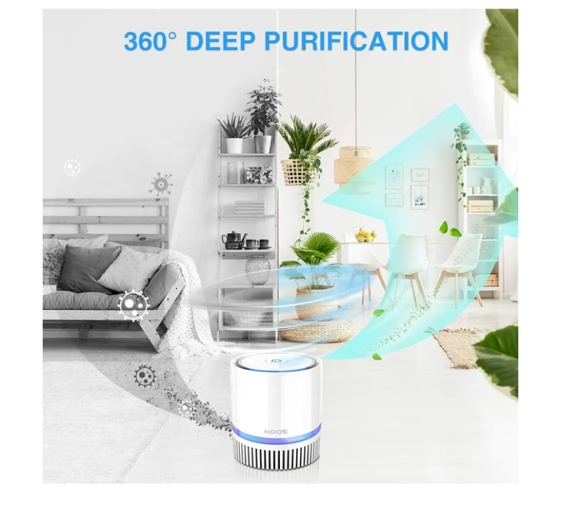 Photo 2 of KOIOS Air Purifier Indoor Air Cleaner with 3-in-1 True HEPA Filter for Home DI05