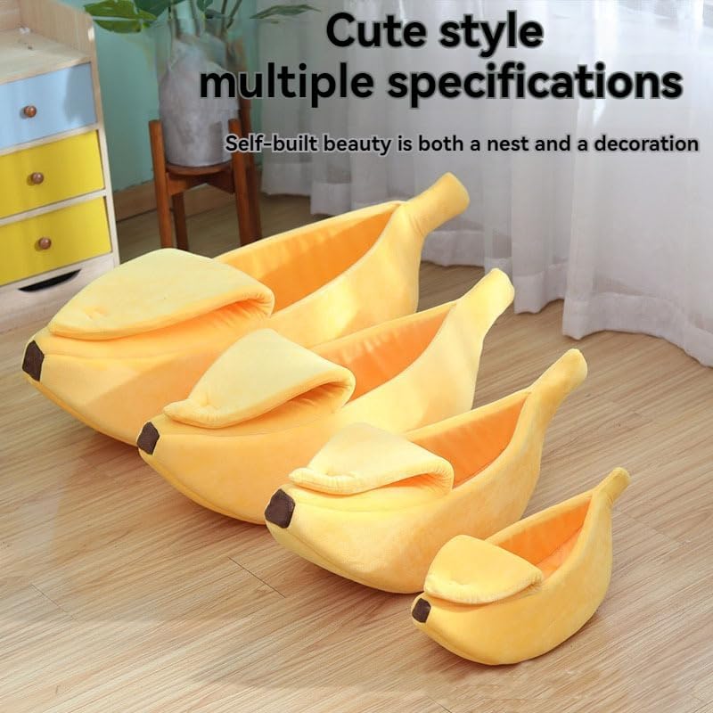 Photo 2 of Banana Bed for Cats, Cute Cat Bed, Banana Bed for Cats, Pet Banana Bed Suitable for Kittens and Puppies (Small)
