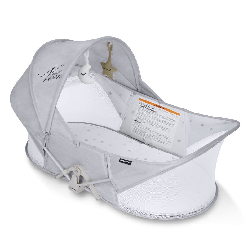 Photo 1 of Beberoad New Moon Travel Baby Bassinet w/Case & Bug Net Portable Infant Crib Bed
