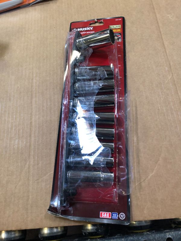 Photo 2 of 1/2 in. Drive SAE Deep Socket Set (11-Piece)