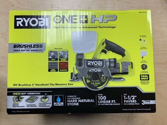 Photo 1 of RYOBI ONE+ HP 18V Cordless Handheld Wet/Dry Masonry Tile Saw (Tool Only)
