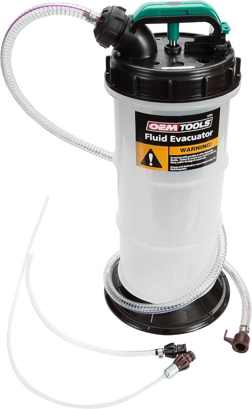 Photo 1 of OEMTOOLS 24389 5.6 Quarts (1.4 Gallons) Manual Fluid Extractor, Fluid Extractor Pump, Oil Extractor Vacuum, Auto Oil Extractor 5.3 Liter
