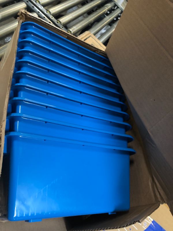 Photo 2 of 10 PIECE KIDS CUBBY BINS, BLUE