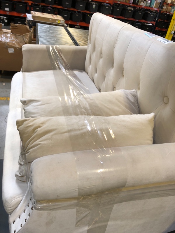 Photo 1 of  off white loveseat futon