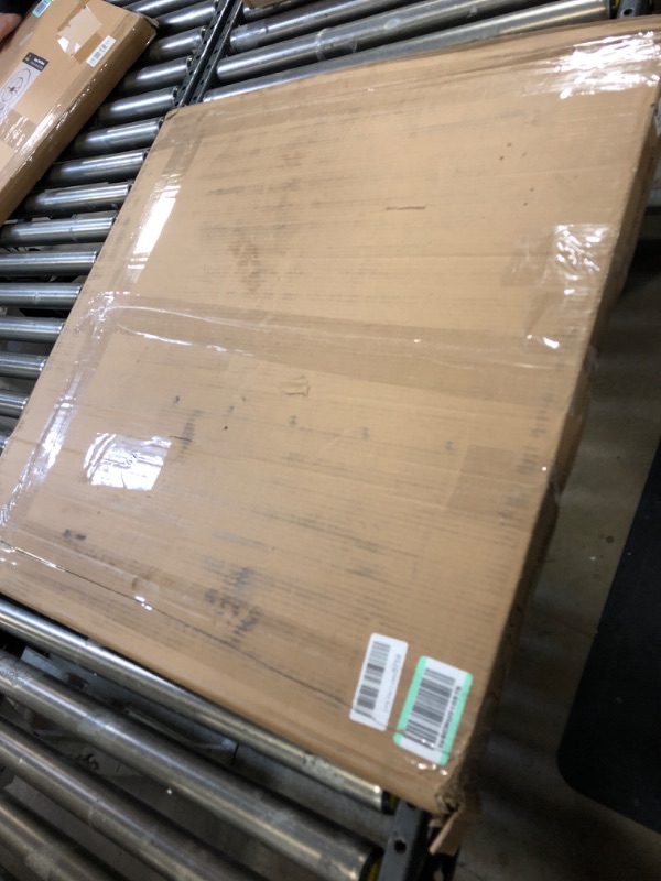 Photo 1 of Round Coffee Table Modern Coffee Table Sofa Table Tea Table for Living Room, Office Desk, Balcony, Wood Desktop and Metal Legs, 31.5inch Grey Grey 31.5"W