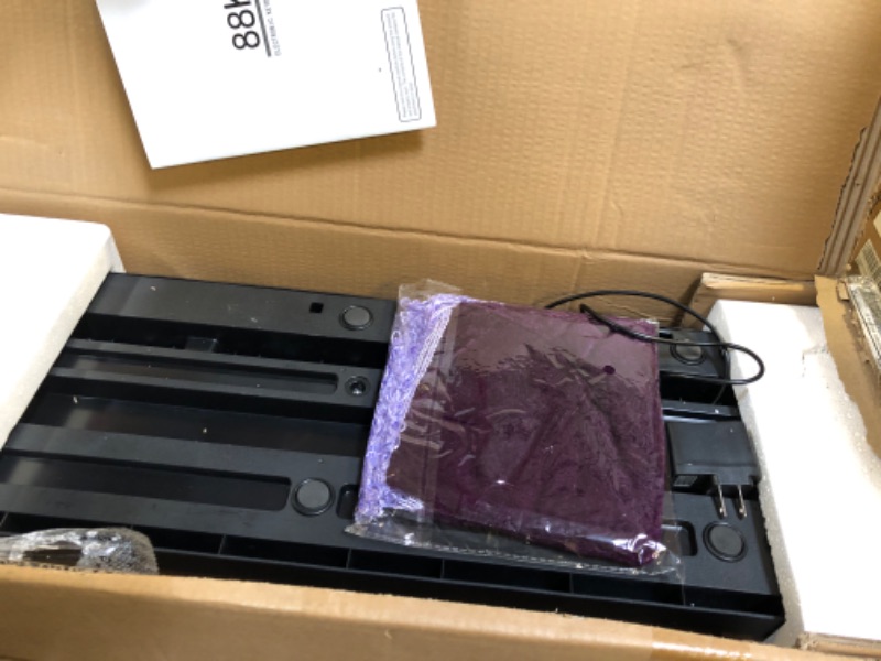 Photo 1 of Digital Piano 88 Key Full Size Semi Weighted Electronic Keyboard Piano with Music Stand,Built-In Speakers,Electric Piano Keyboard with Sustain Pedal,Bluetooth,MIDI/USB/MP3 for Beginners Adults Black