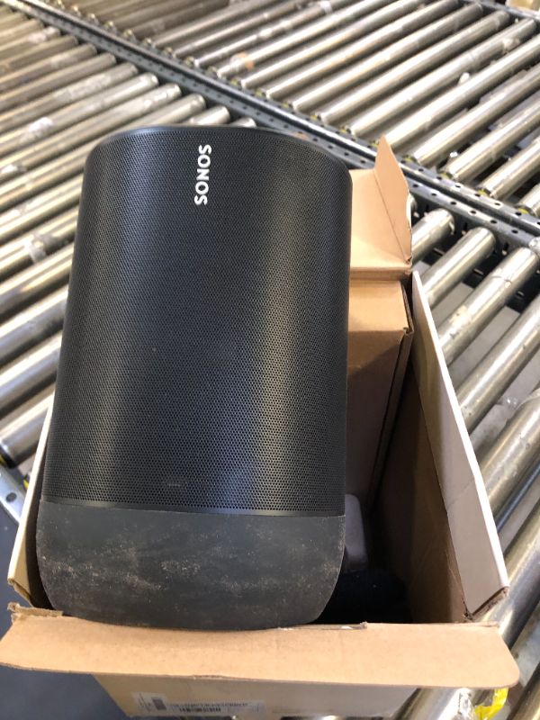 Photo 2 of Sonos Move - Battery-Powered Smart Speaker, Wi-Fi and Bluetooth with Alexa Built-in - Black??????? (1) Single Room Black