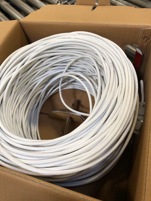 Photo 2 of Dripstone 600004 Cat6 Utp Solid Cable 23AWG/Lan Network Ethernet Rj45 Wire -  - White White Cable