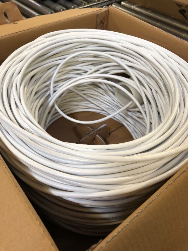 Photo 4 of Dripstone 600004 Cat6 Utp Solid Cable 23AWG/Lan Network Ethernet Rj45 Wire -  - White White Cable