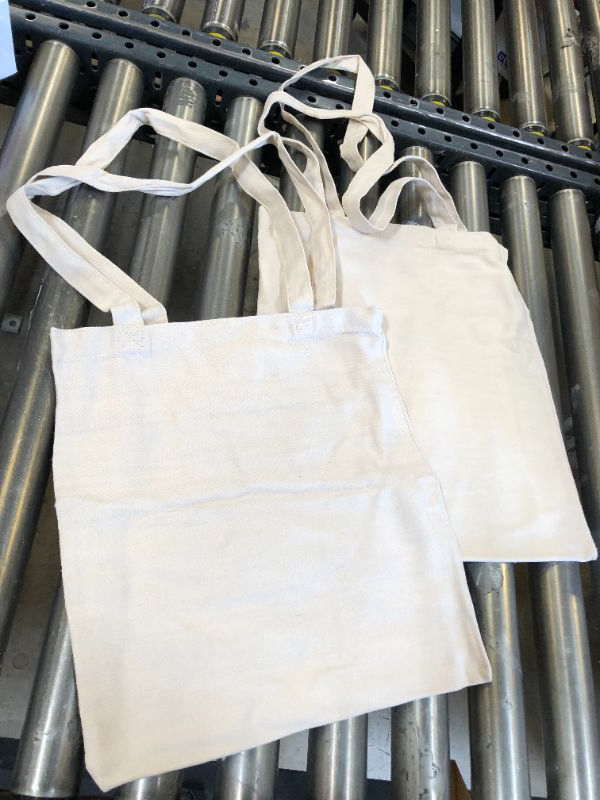 Photo 2 of Canvas Tote Bags, 13” x 15”, Pack of 2