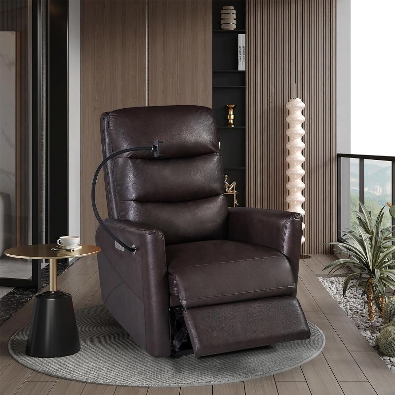Photo 1 of Recliner Chair with Power Function, Recliner Single Chair for Living Room, Bed Room, brown 