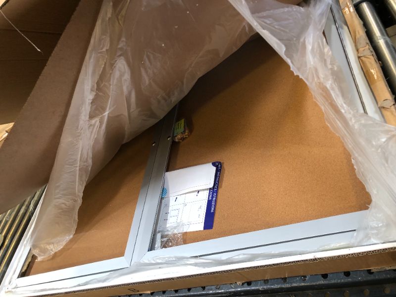 Photo 1 of Swansea Weather Resistant Enclosed Bulletin Board Cork Displays Boards Wall Mounted Notice Case with 2 Locking Door 48x34 inches Corkboard