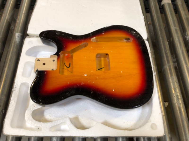 Photo 2 of guitar body kit Poplar Guitar Body Electric Guitar Body Bright Guitar Instrument Accessories Modification DIY Professional
