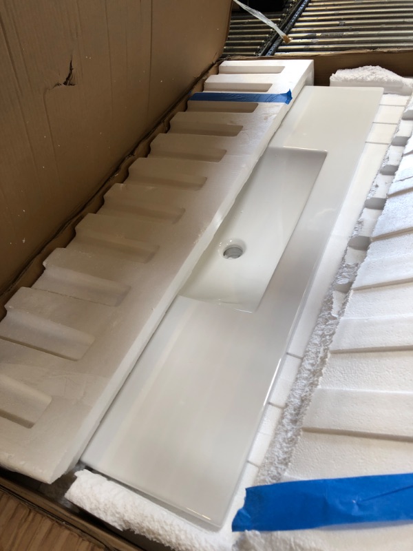 Photo 1 of 48" Ceramic Vanity Sink Top