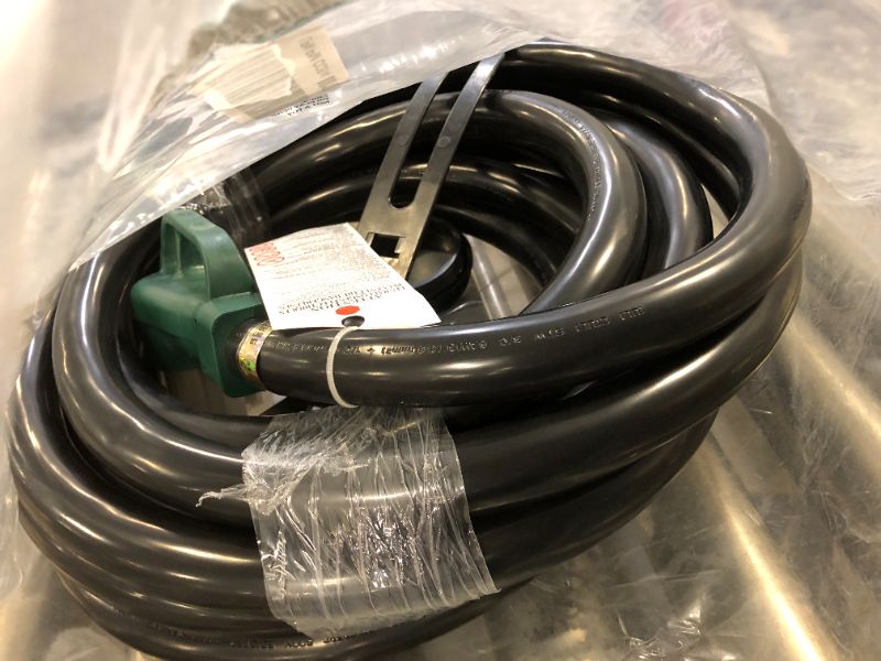 Photo 2 of 50 Amp RV/Generator Cord with Locking Connector 25 Feet UL Listed, Heavy Duty 6/3+8/1 Gauge STW Wire for RV Camper and Generator to House, 14-50P Male and SS2-50R