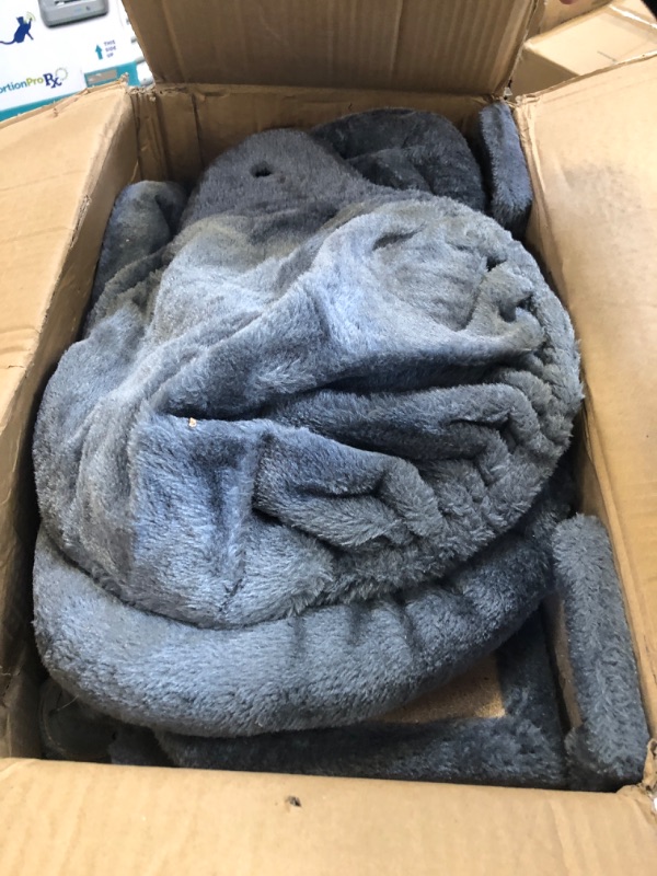 Photo 1 of PAWZ Road Cat Tree, 60 Inches Cat Tower with Dual Condos, Spacious Perch, Cozy Basket and Sisal-Covered Scratching Posts for Indoor Cats- Gray Grey