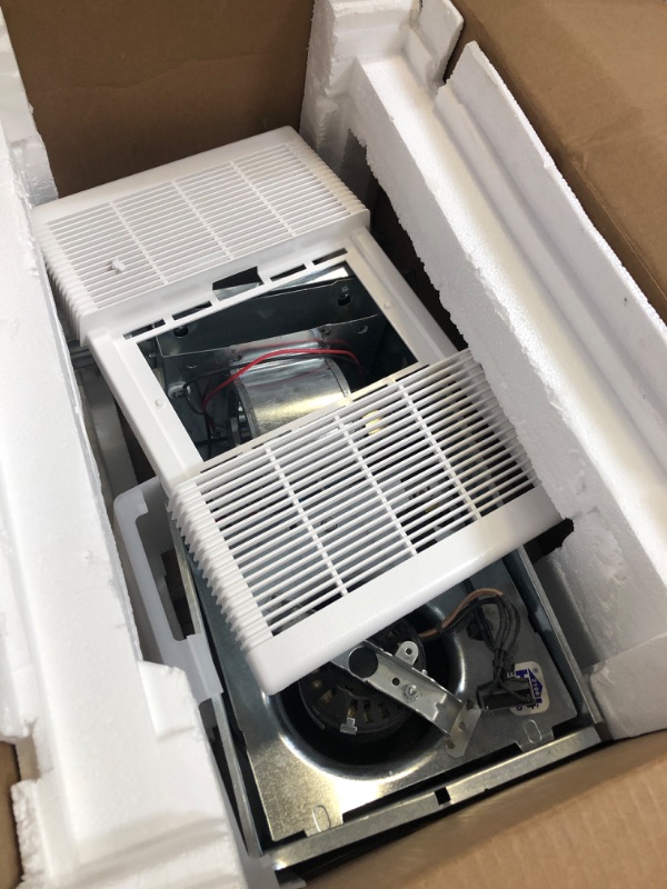 Photo 1 of Panasonic FV-0511VH1 WhisperWarm DC Bathroom Fan with Heater - Simplified Ventilation and Heat - 50-80-110 CFM
