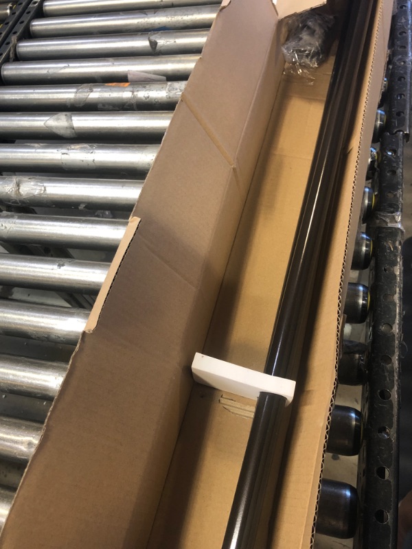 Photo 1 of Long Curtain Rod, EUPLAR Window Curtain Rod 72-144 Inch with Decorative Honeycombed Finials, 1 Inch Drapery Rods for Living Room, Kitchen, Bronze 72-144"