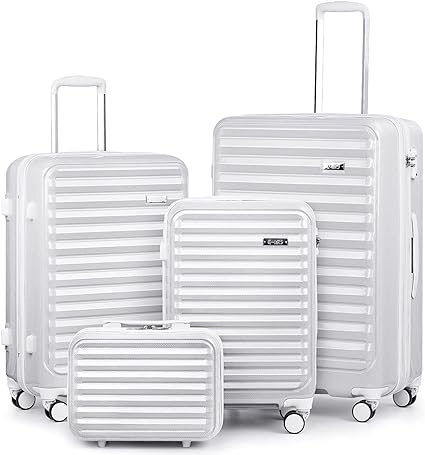 Photo 1 of Coolife Luggage Suitcase 4 Piece Set expandable (only 28”) ABS+PC Spinner suitcase with TSA Lock carry on 20in 24in 28in
