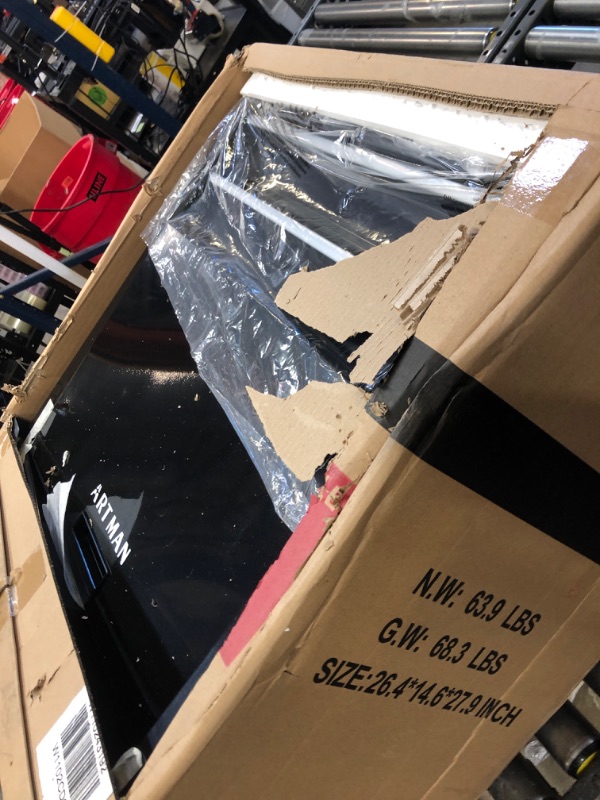 Photo 1 of 8-Drawer Rolling Tool Chest, High Capacity Tool Storage Cabinet with Wheels, Detachable Top, Drawers & Drawer Liners, Tool Organizer Box with Lock for Workshop Garage, Black