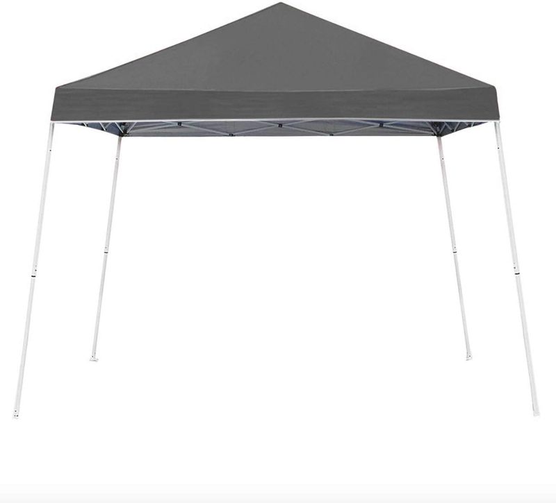 Photo 1 of Z-Shade 10 x 10 Foot Angled Leg Instant Shade Outdoor Canopy Tent Portable Gazebo Shelter for Camping or Backyard Grilling