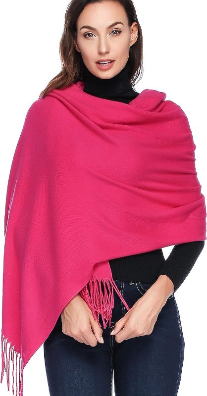 Photo 1 of HOYAYO Wool Shawl Wraps - Extra Large Thick Soft Pashmina Scarf
