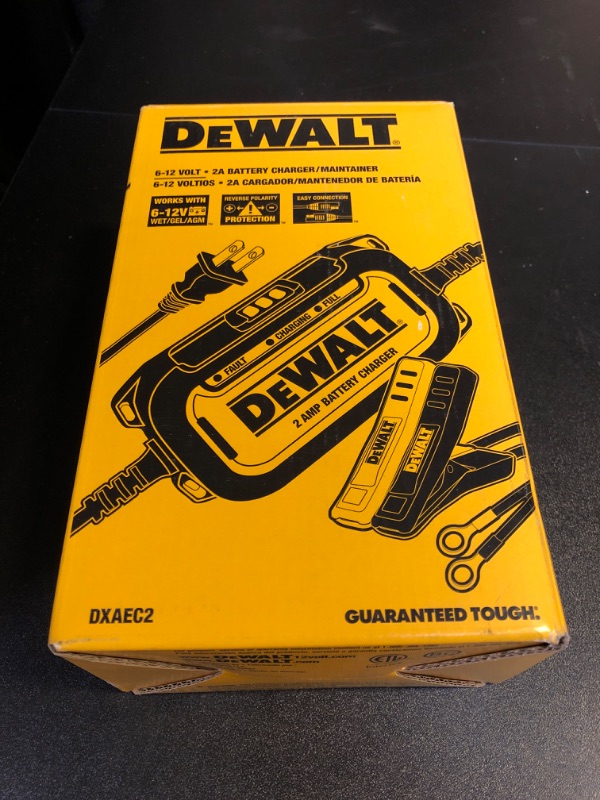 Photo 2 of DEWALT DXAEC2 DXAEC2 Professional 2-Amp Automotive Battery Charger and Maintainer