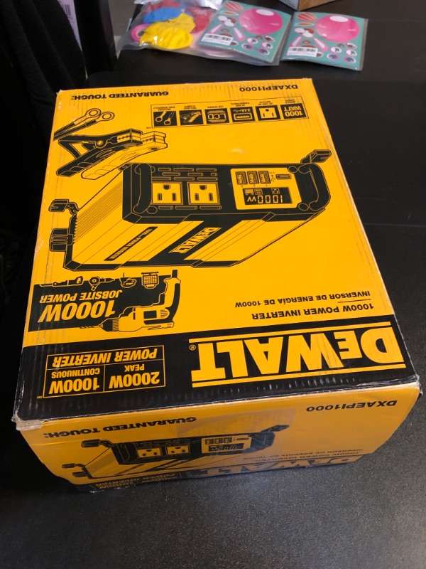 Photo 3 of DEWALT DXAEPI1000 Power Inverter 1000W Car Converter & DXAEPI140 Power Inverter 140W Car Converter: 12V DC to 120V AC Power Outlet with Dual 3.1A USB Ports Car Converter + Car Converter