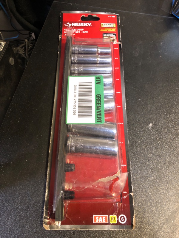 Photo 2 of 3/8 in. Drive Deep SAE Socket Set (10-Piece)