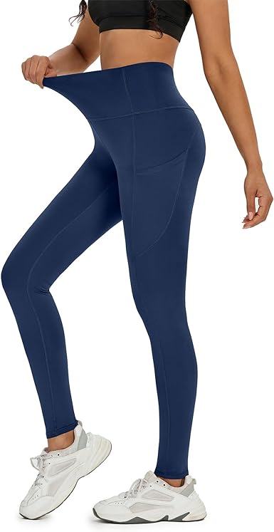 Photo 1 of Women' s High Waist Yoga Pants Tummy Control Workout Running Lounge Yoga Leggings for Women with Side Pockets
size xl 