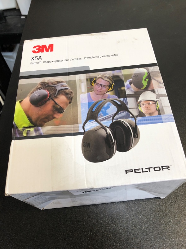 Photo 2 of 3M Peltor Black Model X5A/37274(AAD) Over-The-Head Hearing Conservation Earmuffs
