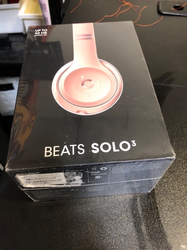 Photo 2 of Beats Solo3 Wireless On-Ear Headphones - Apple W1 Headphone Chip, Class 1 Bluetooth, 40 Hours of Listening Time, Built-in Microphone - Rose Gold (Latest Model)