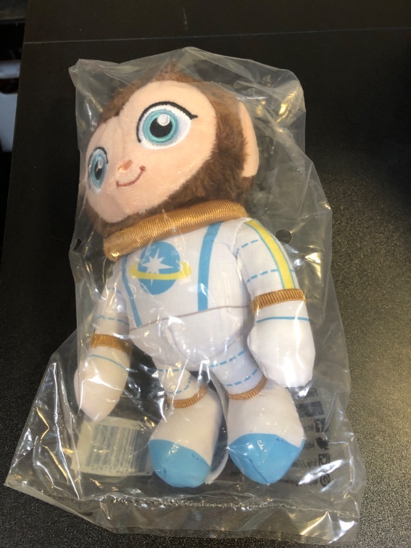 Photo 2 of Netflix Ridley Jones Collectible Plushie Peaches Toy, 8-Inch Stuffed Animal, Astronaut Monkey, Kids Toys for Ages 3 Up by Just Play