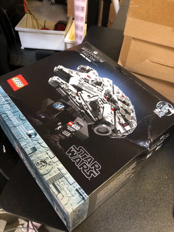 Photo 2 of LEGO Star Wars: A New Hope Millennium Falcon, Buildable 25th Anniversary Starship Model for Home Décor, May The 4th Collectible Building Set for Adults, Star Wars Gift Idea, 75375