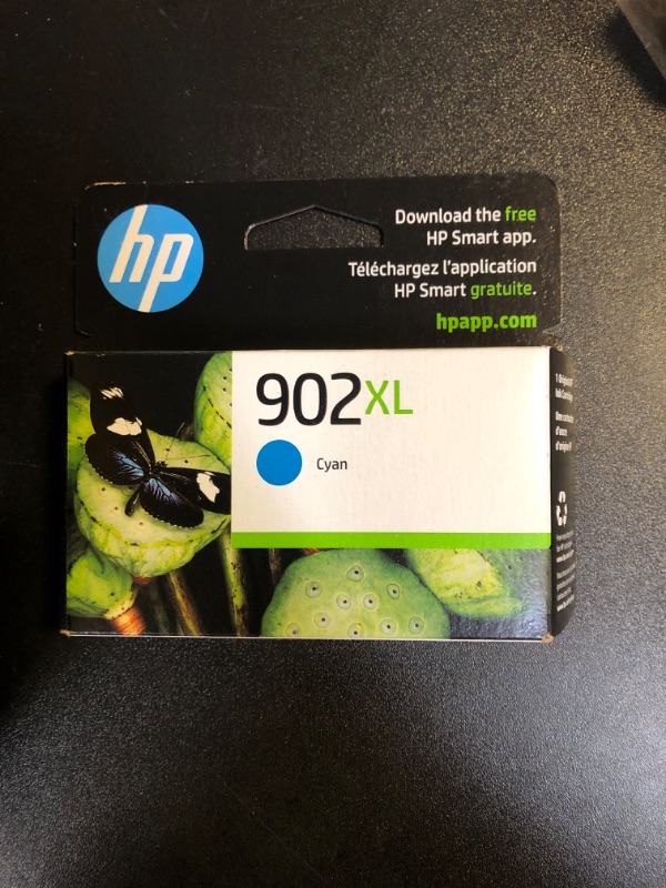 Photo 2 of HP 902XL Cyan High-yield Ink Cartridge | Works with HP OfficeJet 6950, 6960 Series, HP OfficeJet Pro 6960, 6970 Series | Eligible for Instant Ink | T6M02AN 1