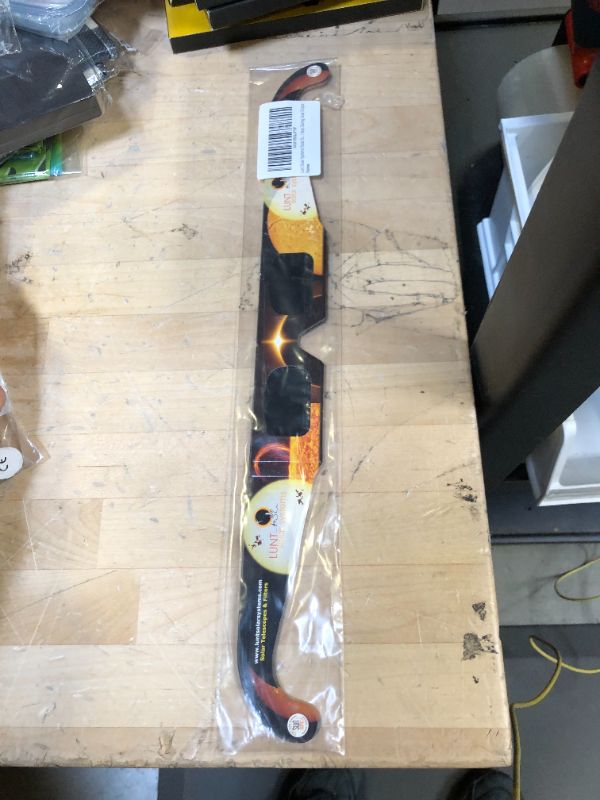 Photo 1 of LUNT SOLAR 5 Pack Premium Eclipse Glasses, AAS Approved 2024 Solar Glasses, CE and ISO Certified, HD Film, Crisp Solar Image
