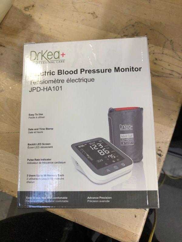 Photo 3 of Blood Pressure Machine Upper Arm, 2 Size Cuffs M/L & XL, Medium/Large 9"-17" & Extra Large Cuff 13"-21", Accurate Automatic Digital BP Monitor Home Use, Large Backlit LCD, BP Cuff w/ 2-User Mode